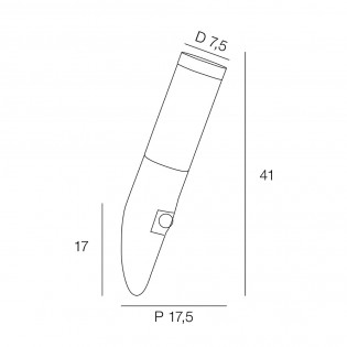Aplique de exterior con sensor de movimiento Davis