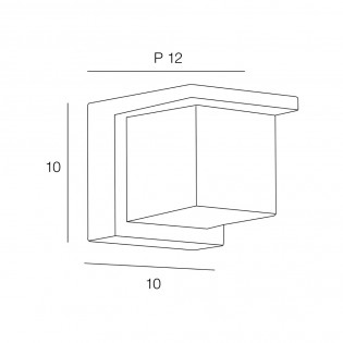 Aplique de exterior LED Rockefeller (10W)