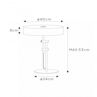 Lámpara de mesa Giada