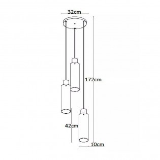 Lampara colgante Orlando (3 luces)