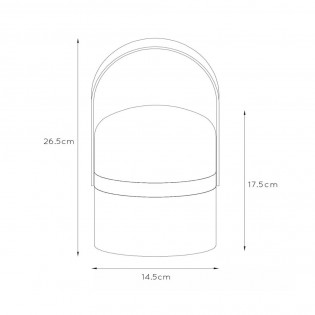 Lámpara de mesa exterior LED Joe (3W)