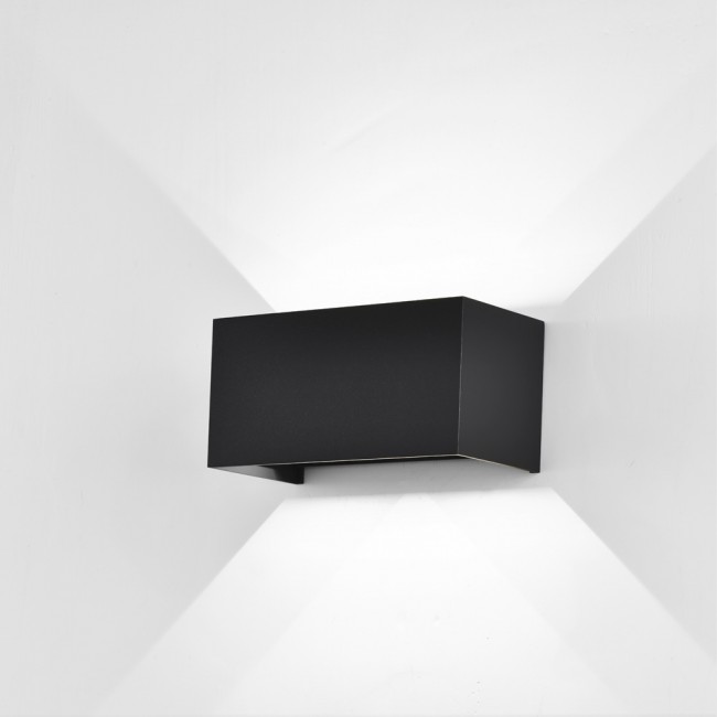 aplique led de exterior davos double 4000k 4x6w