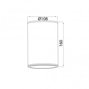 Plafón de techo exterior Volcano