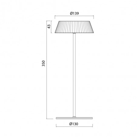 Lámpara de mesa LED recargable Relax Dimmable (2W)
