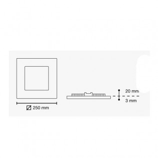 Downlight LED NOVO LUX Extraplano (20W)