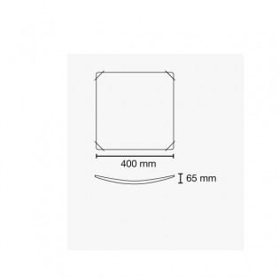 Plafón de cristal Clip