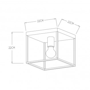 Plafón de techo Ruben
