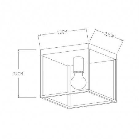 Plafón de techo Ruben