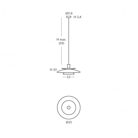 Lámpara de techo LED Illa III (8W)