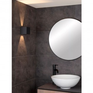 Aplique de pared exterior LED Axi Square (2x3W)