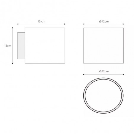 Aplique de pared baños Jelte