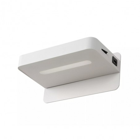 Aplique LED con repisa y USB Atkin (6W)