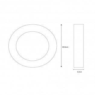 Downlight LED para baños Brice Round (12W)