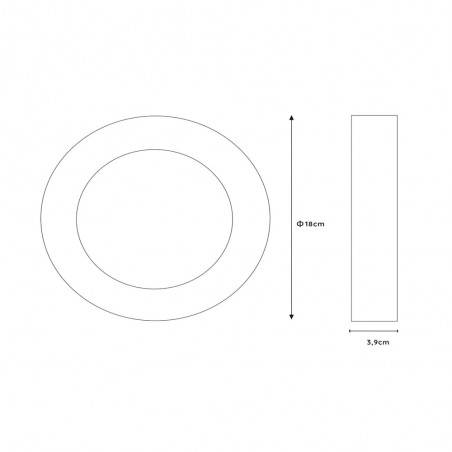 Downlight LED para baños Brice Round (12W)