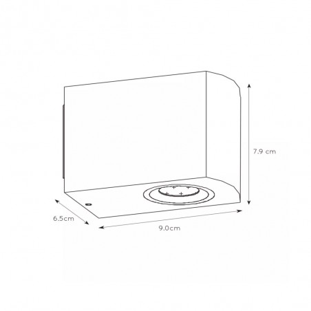 Aplique de exterior LED Zora Round (5W)