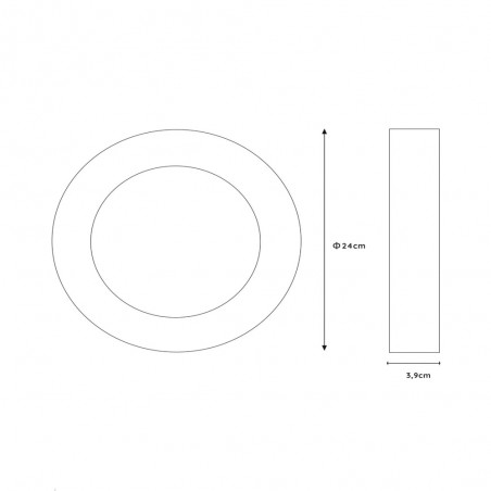 Plafón LED para baños Brice Round (15W)