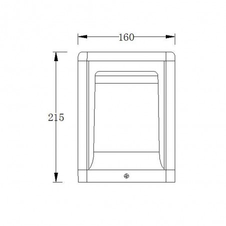 Sobremuro de exterior LED Terra (8W)