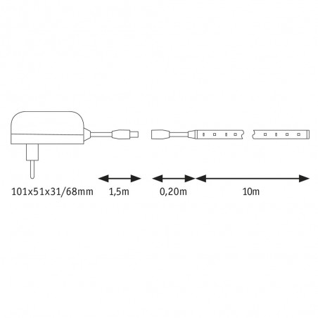 Tira LED 10 metros SimpLED Basic Set 3000ºK (22W)