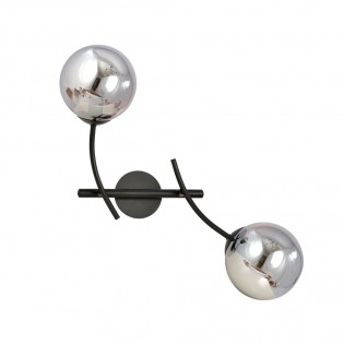 Aplique de pared Helmet Grafito (2 luces)