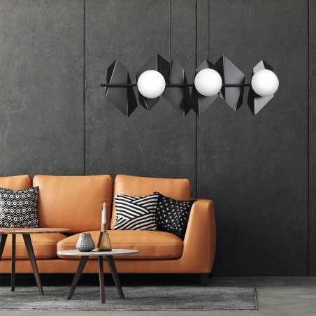 Regleta de techo Escena Negro (6 luces)