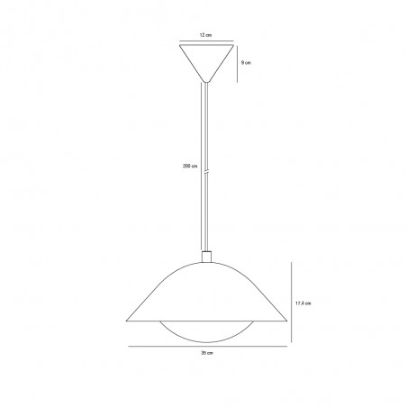 Lámpara colgante Freya 35