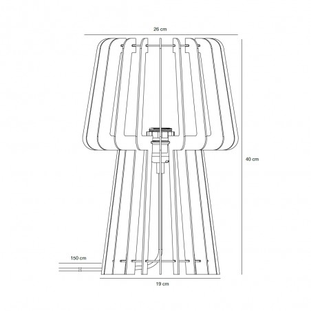 Lámpara de mesa Groa