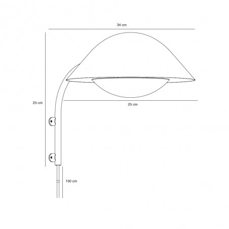 Aplique de pared Freya