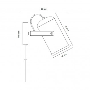 Aplique de pared Porter