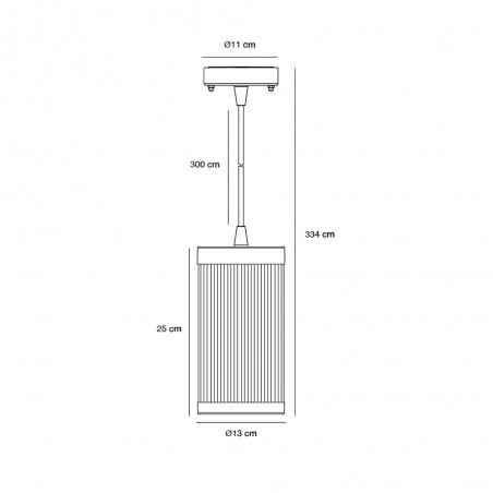 Lámpara colgante exterior Coupar