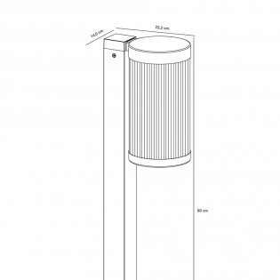 Baliza de exterior Coupar