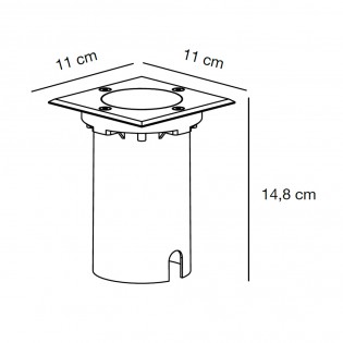 Empotrable de suelo Andor Square