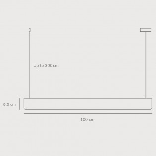 Lámpara colgante LED Beau 100 (15W)