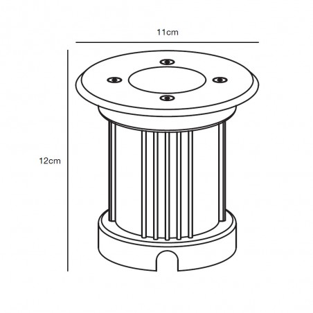 Empotrable de suelo Pato Round
