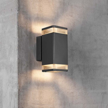 Aplique de pared exterior Elm Doble