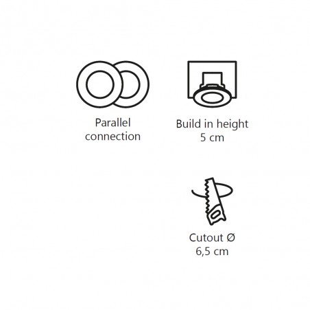 Downlight de techo LED Elkton 8 (5.5W)
