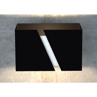Aplique de pared Limpo Negro
