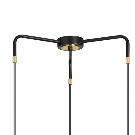 Lámpara colgante Balora Negro (3 luces)