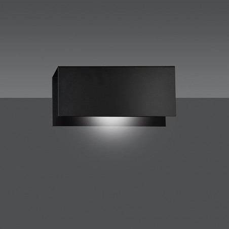 Aplique de pared Tarlen Negro