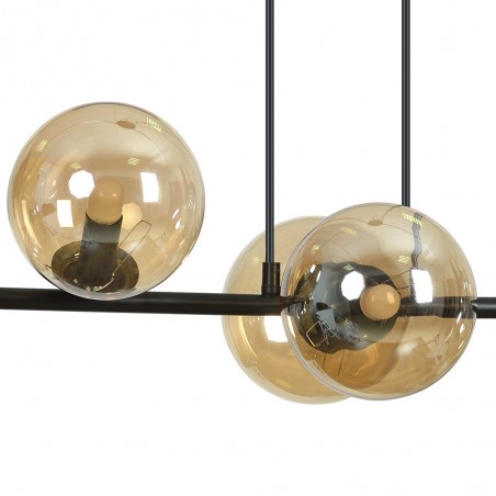 Lámpara de techo Palma Ámbar (6 luces)