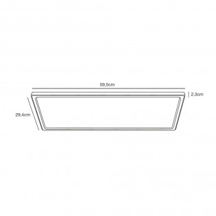 Plafón de techo LED para baños Harlow Step (22W)