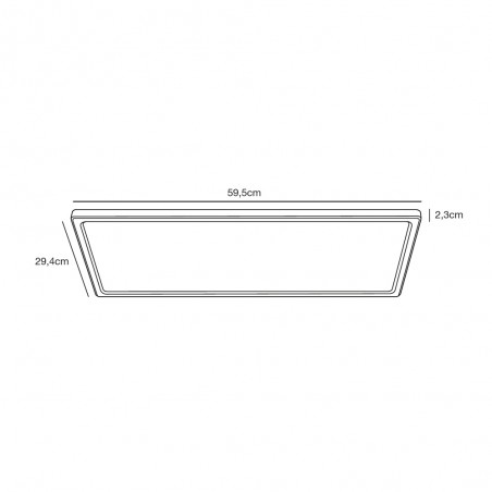 Plafón de techo LED para baños Harlow Step (22W)