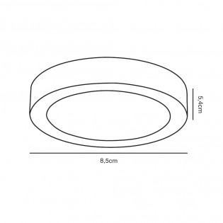 Downlight de techo LED Leroy (15W)