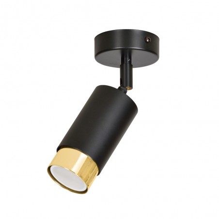 Foco de techo orientable Mura Negro/Oro