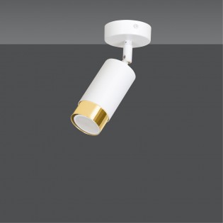 Foco de techo orientable Mura Blanco/Oro