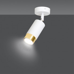 Foco de techo orientable Mura Blanco/Oro