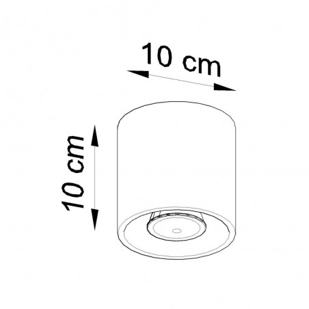 Plafón de techo Orbis