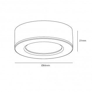 Downlight LED para muebles Kitchenio (2W)