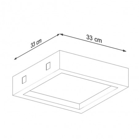 Plafón de techo Led Riza (18W)