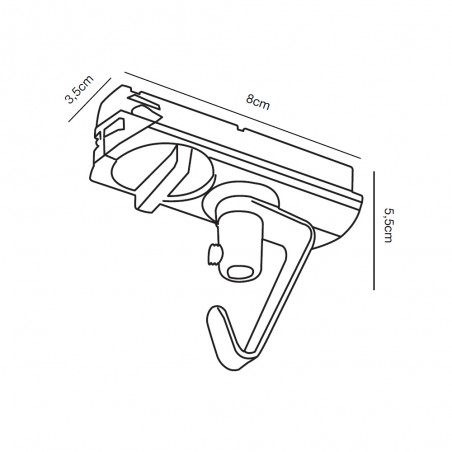 Adaptador para carriles Link Colgante
