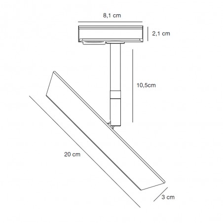 Foco LED para carriles Diskie Link (8W)